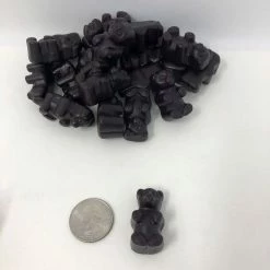 Beulah's Candyland Licorice Bears JuJu 1 Pound Black Licorice Ju Ju Bear JuJu Candy
