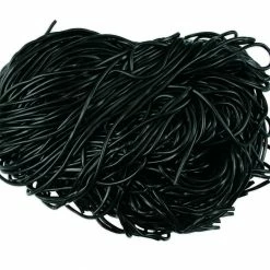 Beulah's Candyland Shoestring Black Licorice Laces 2 Pounds Black Laces