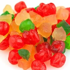 Beulah's Candyland Paradise Cherry Pineapple Fruit Mix Candied Fruit Glaze 1 Pound Nuts & Dried Fruits