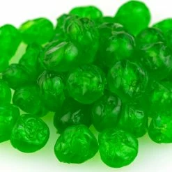 Beulah's Candyland Nuts & Dried Fruits Paradise Green Whole Cherries Candied Fruit Glaze 1 Pound