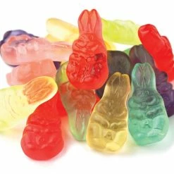 Beulah's Candyland Gummi Bunnies Assorted Fruit Flavors Bulk Gummy Candy 2 Pounds