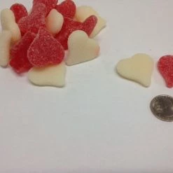 Beulah's Candyland Sanded Sour Gummi Hearts 2 Pounds Gummi Hearts Valentine Candy
