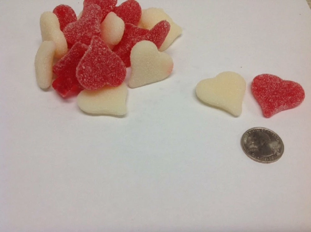 Beulah's Candyland Sanded Sour Gummi Hearts 2 Pounds Gummi Hearts Valentine Candy 4 Beulah's Candyland Sanded Sour Gummi Hearts 2 Pounds Gummi Hearts Valentine Candy