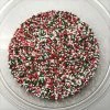 QA Products, Inc. - Beloit, Wisconsin Christmas Jingle Mix Nonpareils Red Green White Topping Sprinkles 1 Pound Sprinkles & Toppings