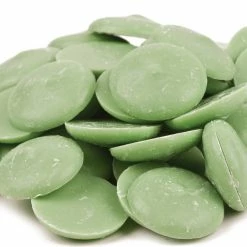 Chocolate Merckens Coating Wafers Melting Wafers Lite Green 1 Pound