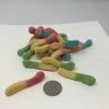 Beulah's Candyland Sour Mini Neon Worms 1 Pound Gummy Neon Worms Gummi Candy