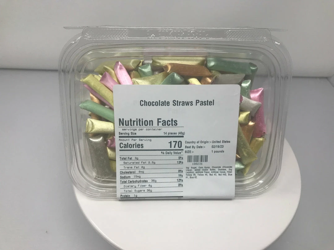 Beulah's Candyland Christmas Candy Old Fashion Chocolate Straws Pastel 2 Pounds Chocolate Filled Straws 4 Beulah's Candyland Christmas Candy Old Fashion Chocolate Straws Pastel 2 Pounds Chocolate Filled Straws