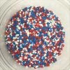 QA Products, Inc. - Beloit, Wisconsin Patriotic Star Shapes MINI Red White Blue Stars Bakery Topping Sprinkles 8 Oz.