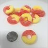 Albanese Gummi Peach Rings 1 Pound Bulk Gummy Candy Gummy Rings Gummi Candy