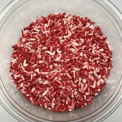 QA Products, Inc. - Beloit, Wisconsin Christmas Candy Cane Shapes Peppermint Red White Topping Sprinkles 1 Pound