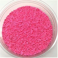 QA Products, Inc. - Beloit, Wisconsin Sprinkles Pink Jimmies Bakery Topping 8 Ounces Colored Sprinkles Sprinkles & Toppings