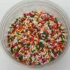 QA Products, Inc. - Beloit, Wisconsin Sprinkles Rainbow Jimmies Bakery Topping 1 Pound Colored Sprinkles