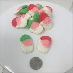 Beulah's Candyland Gummi Santa Claus Face Gummy Santa Christmas Candy 1 Pound