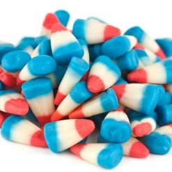 Beulah's Candyland Patriotic Candy Corn 1 Pound Red White Blue Raspberry Lemonade Candy